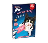 Felix snack gato deli moments sabor salmón 4x10 gr