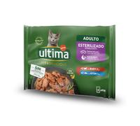 4 sobres x 85 g Affinity Ultima Fit & Delicious Buey y Atún Sobre en salsa para gatos
