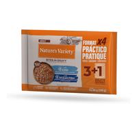 Nature's Variety - Alimento en salsa para gato adulto - Pack de bacalao y pescado del océano - Cantidad: Multipack 4