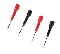 4 sondas de prueba multímetro con interfaz de 2 mm, puntas de acero inoxidable para DMM, accesorios de pin rojo y negro para dispositivos de medición eléctricos