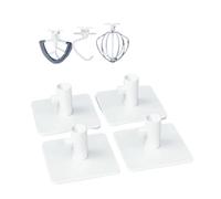 4 Soportes Adhesivos For Batidora De Pie, Compatibles Con Batidor Borde Flexible KitchenAid, Plano, Alambre, Gancho For Masa, Cuchilla Y Paleta Almacenamiento