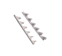 4 soportes de ajuste de nailon blanco de 6 posiciones para patio al aire libre, muebles de patio o tumbonas, reemplazo, soporte de espalda, ajuste multiposición de altura de respaldo de 10 5/8