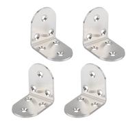 4 Soportes De Ángulos 90 Grados Sujetadores Juntas Metálicas 3 Orificios Soporte Esquina A Prueba Herrumbre Para Montaje Estantes Gabinetes Soporte Esquina A Prueba