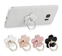 4 Soportes De Anillo Para Teléfono Celular Soporte De Anillo De Flor Soporte De Rotación De 360° Giro De 180° Accesorios Universales Compatibles Con Smartphone Teléfonos Móviles Funda De