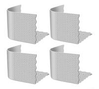 4 soportes de correa de silicona para colchones delgados que proporcionan un agarre constante para evitar que las sábanas bajeras se muevan (gris)