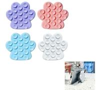 4 soportes de silicona con ventosa para teléfono, agarre adhesivo de silicona con mayor potencia de succión, almohadilla de succión multiusos para todos los teléfonos celulares, soportes para