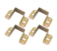 4 soportes de soporte para marco de cama en forma de U para anclar vigas centrales al cabecero en camas individuales, matrimoniales, queen y king (35 mm)