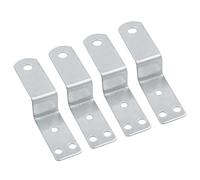 4 soportes en Z para montaje, soportes de esquina en forma de Z, metálicos pequeños para muebles, marcos de fotos, de esquina para armarios de madera. Soporte de, soport