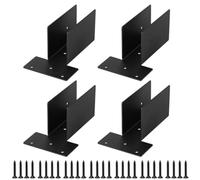4 soportes laterales de montaje superior para pérgola de 2 x 4 para madera