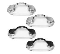 4 soportes magnéticos para gafas, broche para gafas, gancho para gafas, soporte magnético para gafas para el pecho, soporte para tarjetas de identificación, soporte portátil para gafas