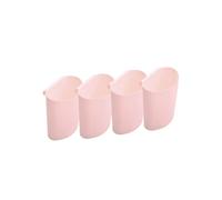4 soportes para colgar tazas, accesorios para carrito rodante, recipientes para plantas, macetas colgantes,cubo de almacenamiento, soporte para lápices,oficina,organizador de pared de cocina (rosa)