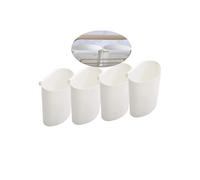 4 soportes para colgar tazas, accesorios para carro rodante, recipientes para plantas, macetas colgantes, cubo de almacenamiento, soporte para lápices,oficina, organizador de pared de cocina (blanco)