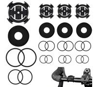 4 soportes para ordenador de bicicleta, compatible con Garmin GPS, soporte de manillar de cuarto de giro para Garmin Edge 200/500/510/520/800/810/1000