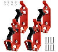 4 soportes para palas para camiones, accesorios para barras de techo, soporte de acero inoxidable, soporte para barra de techo, soporte de montaje en pared para camiones, coches, barcos, herramientas