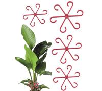 4 soportes para tallos de plantas, soportes para tallos de plantas trepadoras, clips de soporte para plantas trepadoras para crecer en posición vertical y hacer más saludables y verticales
