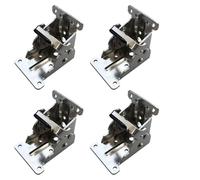 4 soportes plegables de 90 grados para patas de silla de mesa, bisagras, autobloqueo, bisagras de extensión, fáciles de usar, bisagras plegables resistentes para muebles