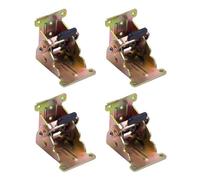 4 soportes plegables para patas de silla de mesa, bisagras de repuesto de 90 grados, autobloqueo, fácil de usar