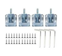 4 soportes resistentes para patas de muebles, almohadillas para armarios y estanterías, mejoradores de estabilidad con sistemas de fácil montaje, patas estabilizadoras de armario