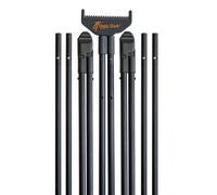 4 STABLE STICKS-Modelo Mountain-Bastón De Acecho Y Tiro De Largo Alcance-Estabilidad Óptima-Desmontable/Ajustable-Tiro De Pie,De Rodillas,Sentado,En Pendiente/Montaña-Ultraligero Resistente-Negro