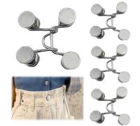 4-Stück Hosenbund Enger Machen,Hosen Enger Machen Clip,Hosenknopf Zum Enger Machen,Jeans Knöpfe ohne Nähen,Hosenknöpfe für Jeans,Hosen Verkleinern Clip,Waist Pins verstellbaren,Kleider Rock Tightener