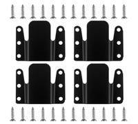 4 sujetadores de muebles entrelazados, clips de conector de sofá, uniones de metal, soportes de muebles para sofás, reclinables, componentes de silla