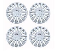 4 tapacubos universales Compatible with Ruedas R14, R15 y R16 de Repuesto Compatible with SUV y camión.(R16 Sliver)