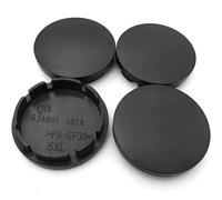 4 tapacubos universales de 56 mm, tapas universales para buje de rueda, tapas de llantas, tapas de llantas, tapas universales de ABS negro (OD 56 mm ID 51 mm)