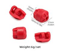 4 Tapas amortiguadoras de plástico universales for ARRMA 6s Typhon 1/7 1/8 Felony Limitless(Red)