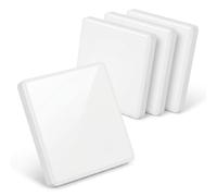 4 tapas ciegas para enchufe cuadrado blanco, cubierta universal para orificios de pared para caja empotrada, cubierta de plástico para enchufes no utilizados y cajas de interruptores en el hogar