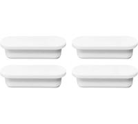 4 Tapas de Goma para Desagüe de Fregadero - Cubierta Ovalada para Agujero de Desbordamiento en Cocina y Baño - Material Reutilizable