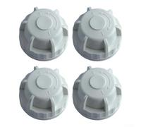 4 tapas de protección de válvula de radiador M30 x 1,5, tapa de ajuste manual termostática del colector, cubierta decorativa de plástico blanco para sistemas de calefacción