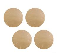 4 tapetes redondos de PTFE reutilizables antiadherentes para horno para uso doméstico en hornos eléctricos de gas y microondas (6 pulgadas)