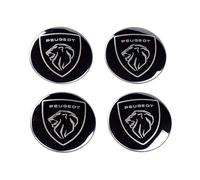 4 Tapones Adhesivos para Tapacubos para Peugeot 56mm, Centro de Rueda de Coche Cubierta de La Etiqueta Auto Llantas Decorativa Emblema