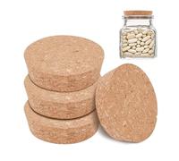 4 Tapones de Corcho Cónicos, 110x90mm, Tapones de Corcho Grandes, Vino Corcho de Tarro 3 Cm Grosor para Botella de Vino, Garrafas, Cerámica, Botella de Vidrio de Cerveza, 3cm de Espesor (4)