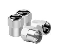4 Tapones de Válvula Aleación Aluminio para Alfa Romeo Giulia Stelvio Quadrifoglio Giulietta 156 147 Mito Tonale GT, Tapones Rueda Coche Resistentes Corrosión, para marcar los neumáticos