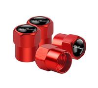 4 Tapones de Válvula Aleación Aluminio para Alfa Romeo Giulia Stelvio Quadrifoglio Giulietta 156 147 Mito Tonale GT, Tapones Rueda Coche Resistentes Corrosión, para marcar los neumáticos