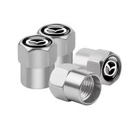 4 Tapones de Válvula Aleación Aluminio para Mazda 2 3 5 6 Axela Atenza Geschwindigkeit 6 CX-3 CX-4 CX 5 CX-7 MS, Tapones Rueda Coche Resistentes Corrosión para marcar los neumáticos