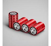 4 Tapones de Válvula Aleación Aluminio para MG ZS 5 7 6 Cyberster MG4 EV ES5 HS One GT GS MG3 EZS 3SW, Tapones Rueda Coche Resistentes Corrosión, para marcar los neumáticos,Red-3