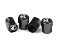 4 Tapones de Válvula Aleación Aluminio para MG ZS 5 7 6 Cyberster MG4 EV ES5 HS One GT GS MG3 EZS 3SW, Tapones Rueda Coche Resistentes Corrosión, para marcar los neumáticos,Black-1