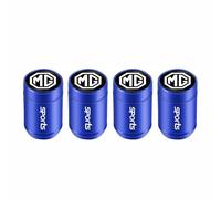 4 Tapones de Válvula Aleación Aluminio para MG ZS 5 7 6 Cyberster MG4 EV ES5 HS One GT GS MG3 EZS 3SW, Tapones Rueda Coche Resistentes Corrosión, para marcar los neumáticos,Blue-2