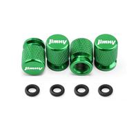 4 Tapones de Válvula Aleación Aluminio para Suzuki Jimny jb64 jb74 jb43 jb53 jb32, Tapones Rueda Coche Resistentes Corrosión, para marcar los neumáticos,Green