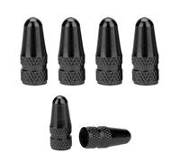 4 tapones de válvula de aluminio negros compatibles con Presta y válvula francesa, tapas de válvula de neumáticos para cámaras de bicicleta, tapas de válvula de aire para neumáticos de bicicleta, 4 unidades