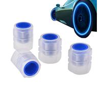 4 Tapones De Válvula De Neumático Brillantes - Tapones De Presión De Llantas Luminiscentes Para Autos, Motocicletas, Bicicletas, SUV, Camiones, Tapa Antipolvo Fluorescentes