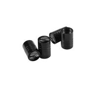4 tapones de válvula de neumático de aleación de aluminio para coche, color negro, para Jaguar XF, XJ,