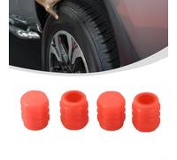 4 tapones fluorescentes para rueda de coche, de goma que brillan en la | Brilla por la noche, mejora la visibilidad, función de seguridad, ajuste universal, coches y bicicletas
