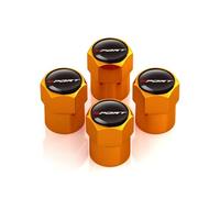 4 Tapones Rueda Coche para JAC J7 J3 S2 J2 JS2 T8 JS4 J5 Refine S3 S7 J4 S4 JS3 S5 Board, Tapa de Válvula de Accesorios de Neumáticos de Automóviles Metal Tapones Ruedas Coche,Orange