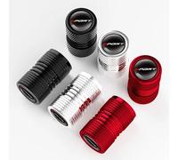 4 Tapones Rueda Coche para MG ZS 7 6 Cyberster MG4 EV ES5 HS One GT GS MG3 EZS, Tapa de Válvula de Accesorios de Neumáticos de Automóviles Metal Tapones Ruedas Coche,Black