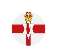 4 tarjetas ambientadoras de coche con diseño de bandera de Irlanda del Norte, para colgar, desechables, para vehículos, aroma a lavanda