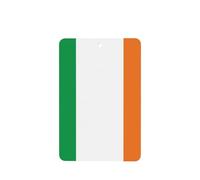 4 tarjetas ambientadoras de coche con diseño de bandera de Irlanda, para colgar, desechables, para vehículos, aroma a lavanda