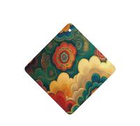 4 tarjetas ambientadoras de coche con patrón de nube, para colgar, desechables, ambientadores para vehículos, aroma a lavanda